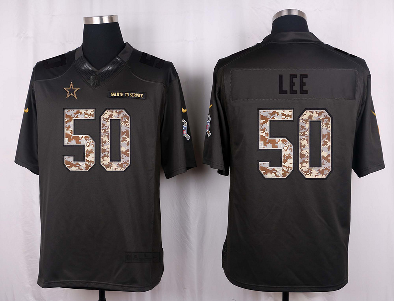 Dallas Cowboys 50 Lee 2016 Nike Anthracite Salute to Service Limited Jersey